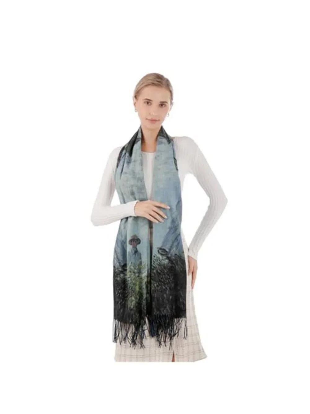 Scarf Shawl Wraps for Women Pashmina Soft Cashmere Scarf Printed Large Blanket